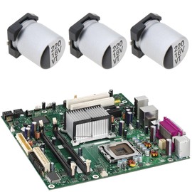 VGOL 20 Pieces 220 UF 16 V SMD Electrolytic Capacitors 8 x 6 mm Metal Capacitors Suitable for a Wide Range of Electronic Applications DIY Electronics Projects