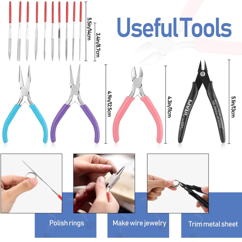Chumia Jewelers Tools Set Including Jeweler's Saw Frame 144 Blades