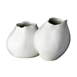 Bloomingville Vase Duo, White, 21X12XH13 CM