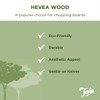 Tala Large Rectangular Chopping Board, Premium Food Grade Hevea Wood,
