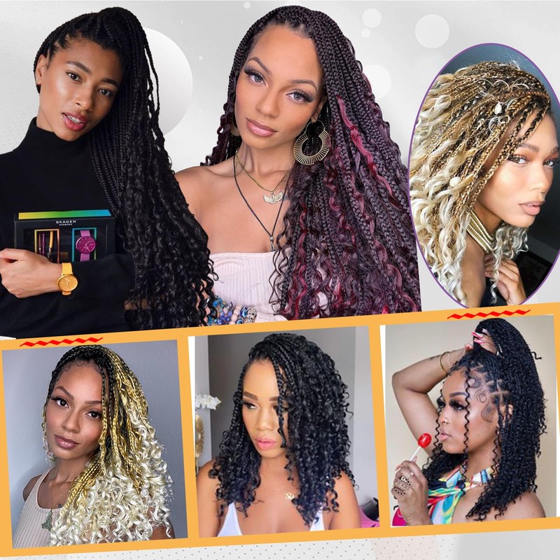 Beverlee 14 Inch Boho Braids - 128 Strands Pre-Looped Synthetic