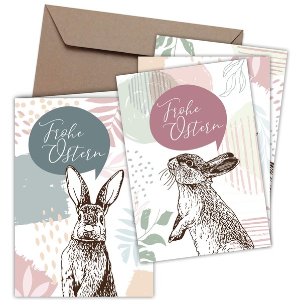 CherryCards Set of 8 Folding Cards and 8 Envelopes, Easter