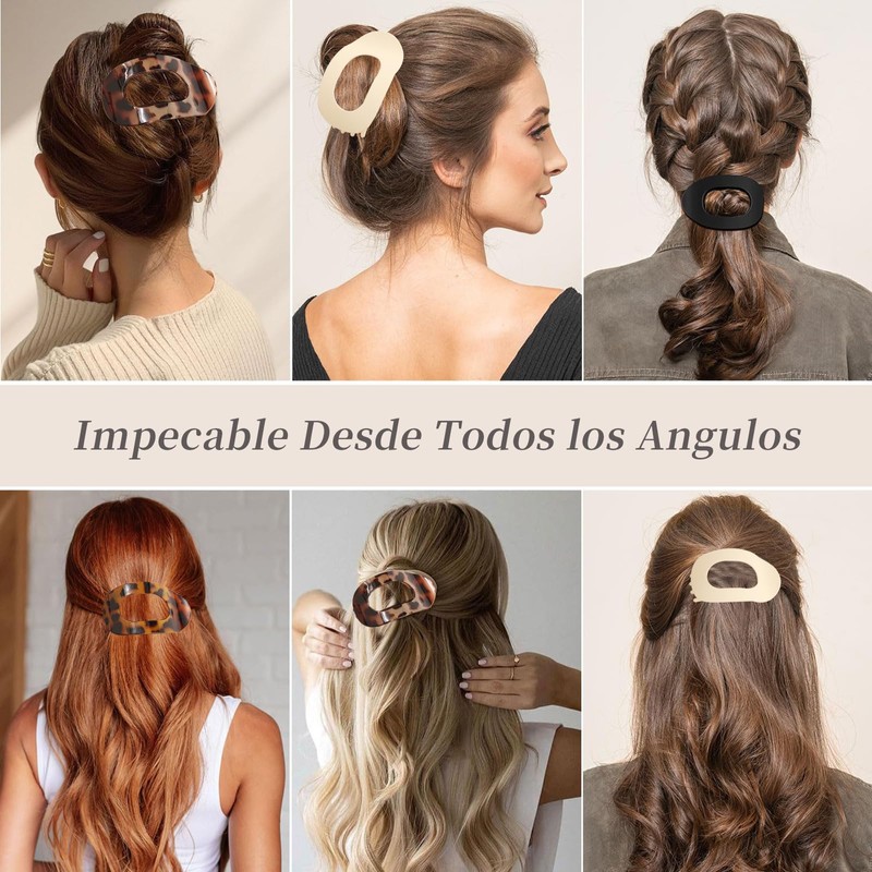 Horquillas planas Para Cabello, Pasadores Mujer, Cómodas Pinzas para el