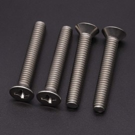 5/16-18 x 1-1/4" (20 Pack) Phillips Flat Head Machine Screws, Stainless Steel 304 (18-8), UNC Coarse Thread, Countersunk Head Machine Screws, Phillips Drive #4