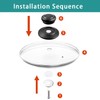 15 Inch Tempered Glass Lid Replacement Cover for 15" Cast