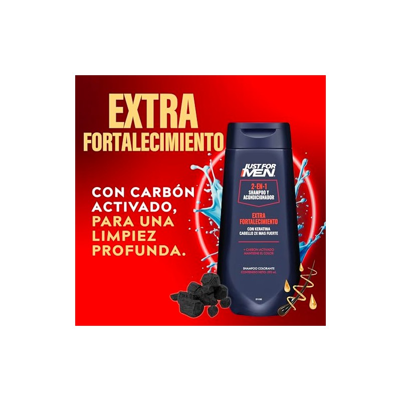 Just For Men Shampoo y Acondicionador 2 en 1 Extra