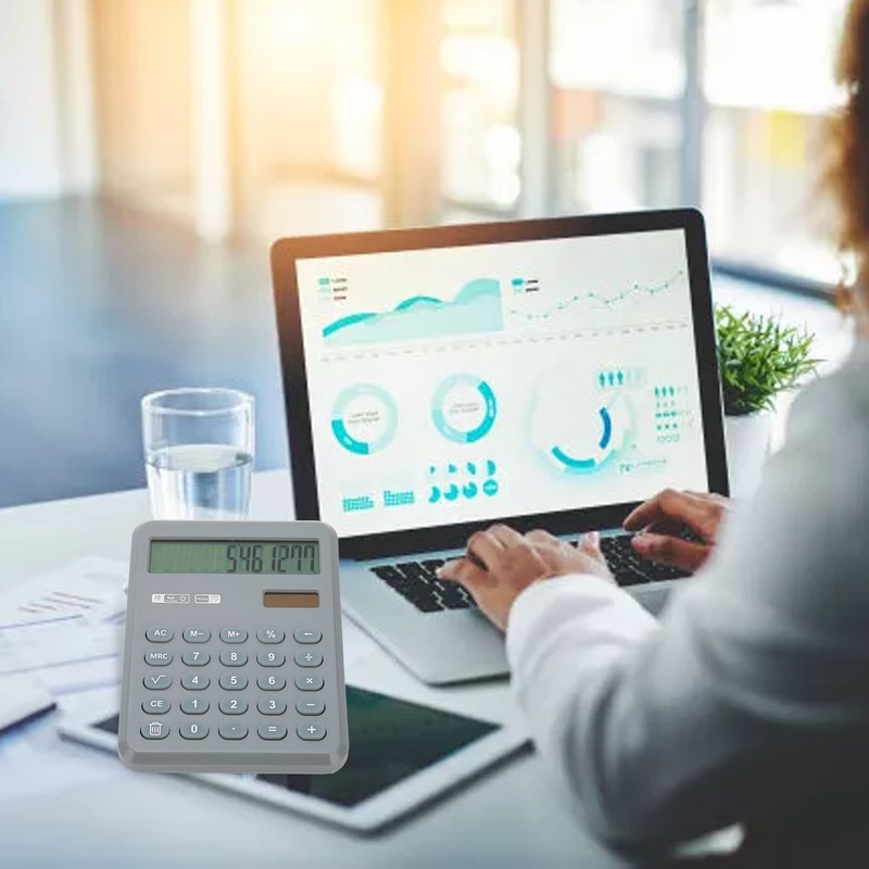 Calculator with Notepad 12 Digits Large Display Support Solar and