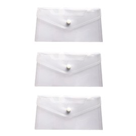 Wumio Mask Case, Set of 3, Transparent Clear Mask Pouch, Simple Solid, Disposable Mask, Cloth Mask, Plastic, Lightweight, Thin, Storage, Portable Bag, Size, clear, Disposable, Cloth Mask, Lightweight