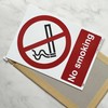 No smoking Sign - A5 1 mm Rigid Plastic Sign