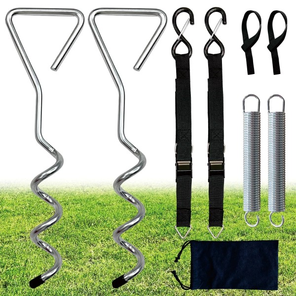 Dulepax RV Awning Tie Down Kit, Heavy Duty RV Awning