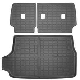 Topraco Cargo Mat Backrest Mat for Toyota 4Runner Terrain Accessories 2025 Cargo Liner TPE All Weather Waterproof Trunk Mat Seat Back Cover