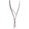 Tamsco Virtus Splinter Forceps 6-Inch, Extra Long Clamp Curved, Surgical Stainless Steel, Locking Ratchet