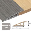 Door Threshold Ramp Floor Transition Strip 72 inch, 1/2'' ~