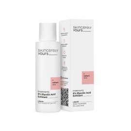 Skincerely Yours 6% Glycolic Acid Exfoliant 100ml I with Green Tea Extract & 6% Lactic Acid I for radiant, glowy skin I reduces acne marks, dark spots & prevents skin ageing