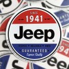Jeep Since 1941 Red White and Blue Logo Vinyl Sticker