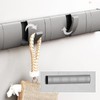 Shozafia Wall Mounted Coat Rack with Folding Hooks, Space-Saving, Modern,