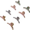Phenel Small Hair Jaw Claw Clips, Set of 8 -