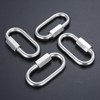 Mgoodoo 316 Stainless Steel Ring Catch, Quick Link, O-Shaped Carabiner,