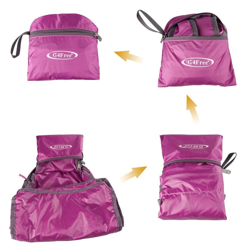 G4Free 20L Small Foldable Ultralight Waterproof Backpack for Camping Hiking