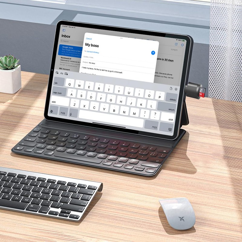 AXFEE Micro SD Card Reader, USB-C Memory Card Reader, TF