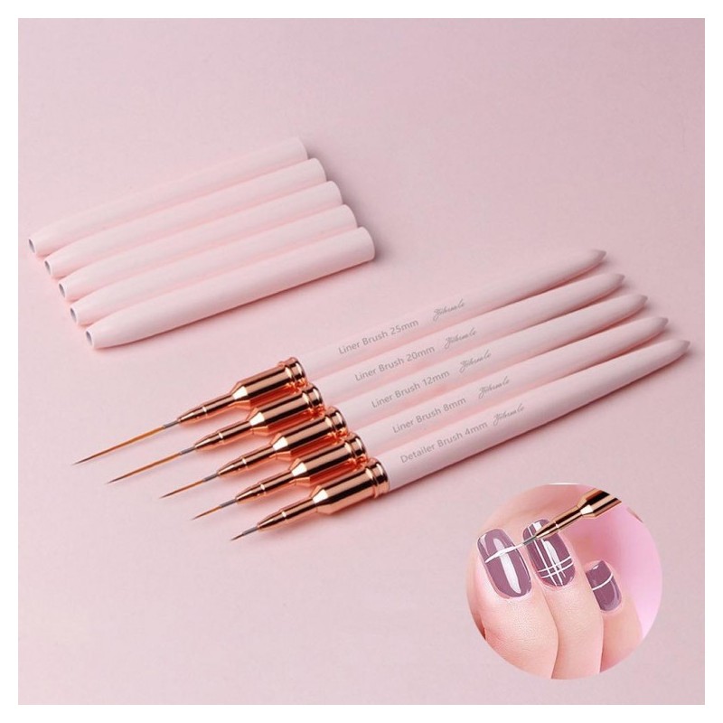 핑쇼19 5-Piece Brush Liner Cap Set - Recommended Item for