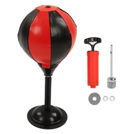 Desktop Stress Relief Ball PU with Steel Spring Table Punching Bag for Fitness Kids Physical Training