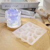 BIGEBO Gem Stone Resin Molds Silicone, Multi-Faceted Crystal Molds for