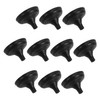 TEHAUX 10Pcs Flag Stand Plastic Round Base Holder for Desk