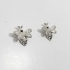 Fashion Jewelry E0640 Dainty Silver Tone Cubic Zirconia CZ Honey