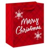 American Greetings Small Christmas Gift Bags, Red, White and Green