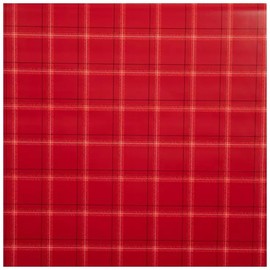 Brother Sister Design Studio Christmas Wrapping Paper - 100 Sq Feet Heavy Duty Jumbo Roll with Grid Lines for Easy Cutting (Red Plaid)