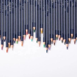 Estuche De 48 Colores Profesionales Lápices De Colores Acuarelables Profesionales Para Dibujo Ideales Para Arte y Pintura (Azul)