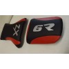 CUSTOM SEAT COVERS KAWASAKI ZX6R FRONT& REAR BLACK/RED/SILV