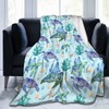 Majoug Sea Turtle Throw Blanket Flannel Fleece Bed Blanket Cozy