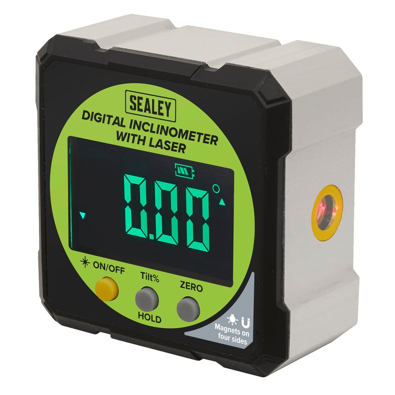 Sealey Digital Inclinometer with Laser - AK9991
