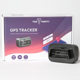 Two Twenty TT-01 GPS Tracker for Cars OBD-II – Real-time Tracking with Precise GPS Location – Suitable for Cars, Trucks, RVs, and Motorcycles – Wireless Plug-and-Play Device