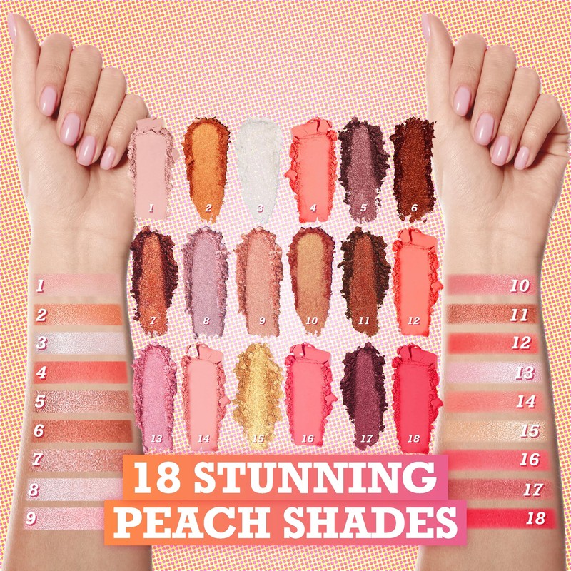Tintark Peach Please 18 Colour Eyeshadow Palette for Beauty -