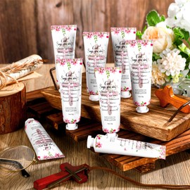 Siifert 24 Pcs Christian Body Lotion Gifts for Women Bible Travel Body Lotion Bulk for Dry Skin Christian Gift for Church Natural Ingredients Body Cream for Women Mini Body Lotion Gift for Christmas
