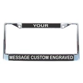 AlphaNumeric Engravers Personalize Your Own License Plate Frame ON LINE Now