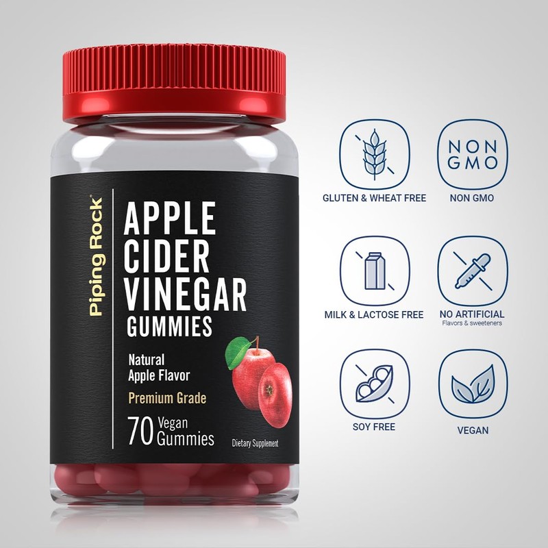 Piping Rock Apple Cider Vinegar Gummies | 70 Count |