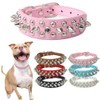 DOGGYZSTYLE Spiked Studded Rivet Leather Dog Collar for Cats Puppy