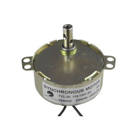 CHANCS Synchronous Turntable MotorTYC50 110V 5-6RPM with Flexible Coupling Connector,Cup Turner Motor with 1.8M Power Cord Switch Plug for Cup Turner,Cuptisserie Rotator