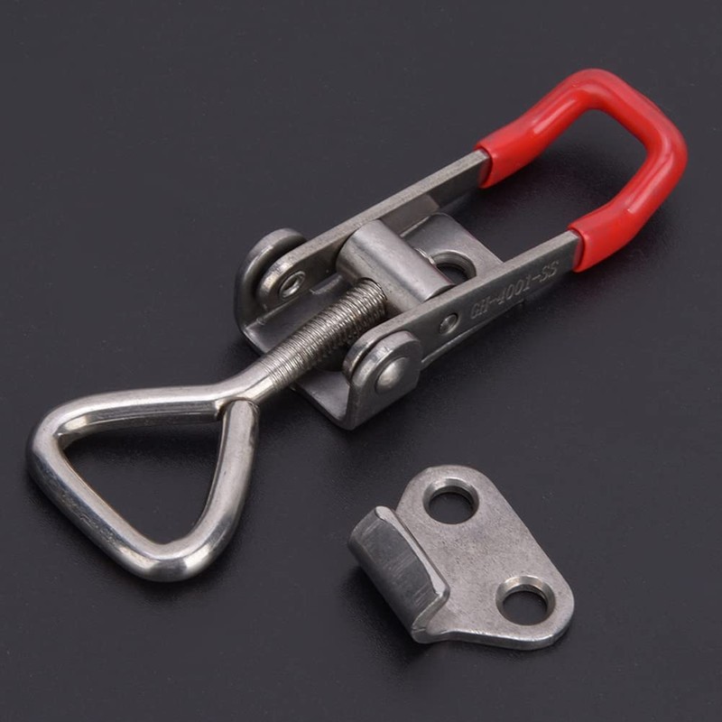 2 Pieces Adjustable Toggle Clamp Clip, 330 lbs Capacity, 304