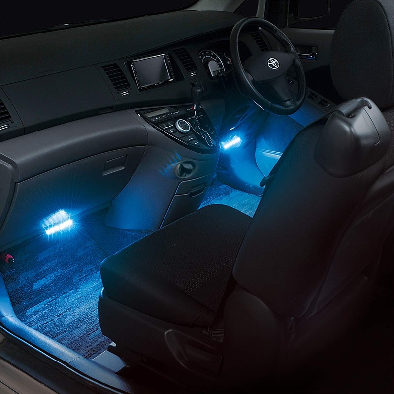 セイワ(SEIWA) 車内用品 室内用LEDイルミライト USBフリースタイルイルミ ブルーLED 2本入 F301