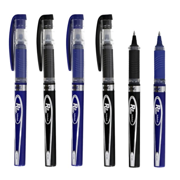 Generic Premium Roller Ball Pen Set - 6 Fine Point