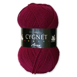Cygnet Aran Knitting Yarn 100g 100% Acrylic 6964 Crimson