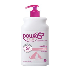 Douxo S3 Calm Shampoo, Contains 0.75% Ophytrium, Soothing, For Itchy, Irritated or Allergic Skin, For Dogs and Cats, 16.9 fl. oz. (500mL)