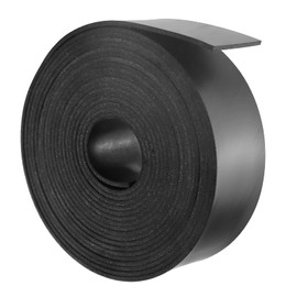 Rubber Strips Neoprene Rubber Mat Rubber Plate 25 mm (W) x 1.5 mm (D) x 3 m (L) Rubber Mats Solid Rubber Profile for DIY Seals, Insulation, Flooring Protection, Cover, Anti-Vibration, Non-Slip