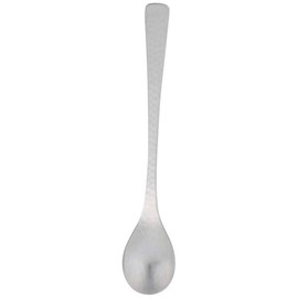 Hammered Condiment Spoon, Stainless Steel, Made in Japan, Dishwasher Safe, S-32, Silver