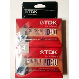 Tdk D90 4 Pack Superior Normal Bias Cassette Tape Japan